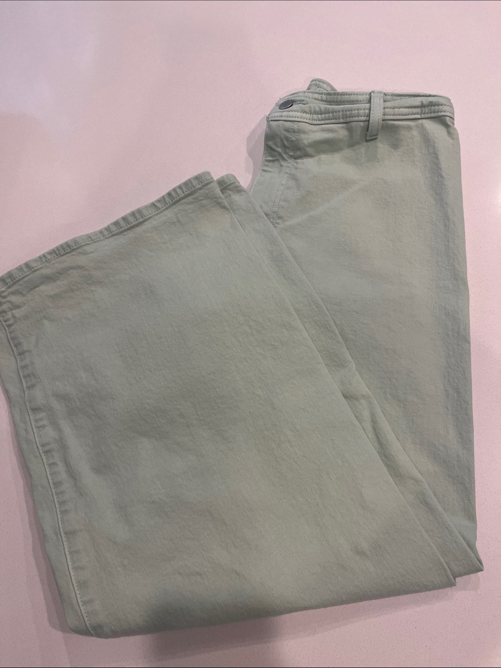 Universal Thread Sailor Wide Leg Jeans in Mint Green
